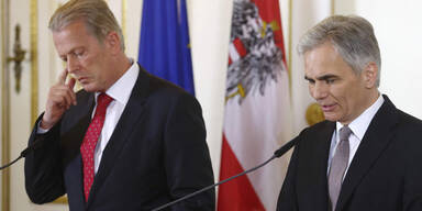 Treffen: Konrad mit Mitterlehner und Kanzler