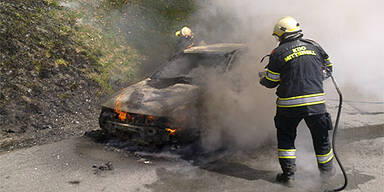 Brennender PKW in Mittersill