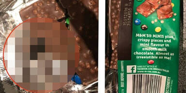 Als er diese M&M's öffnete, machte er sofort ein Foto
