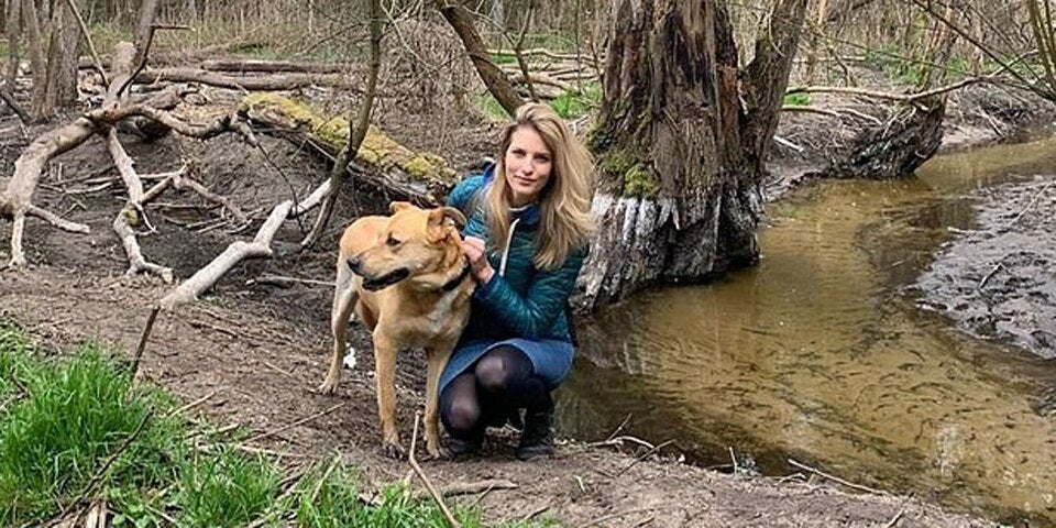 Hund beißt Model ins Gesicht