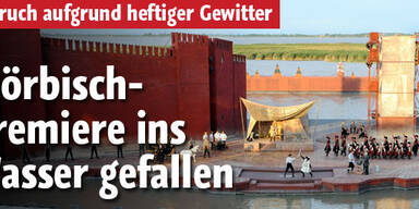 Mörbisch: Abbruch bei der Premiere