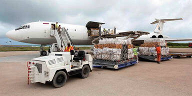 UNHCR-Flugzeug in Mogadischu