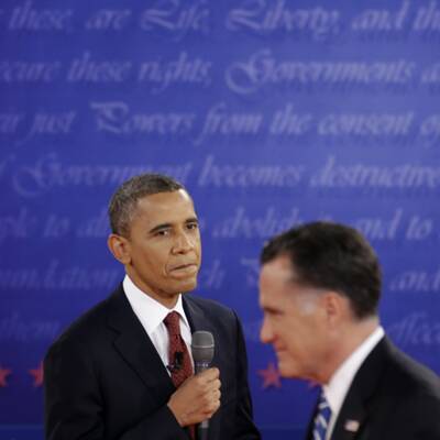 Obama und Romney in der 