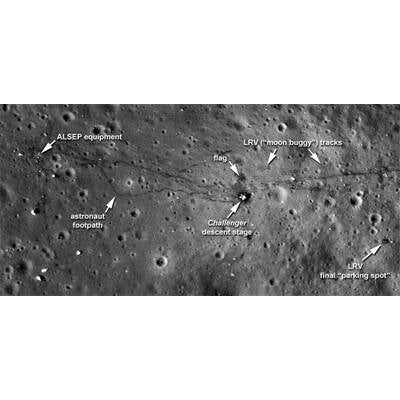 Neue scharfe Fotos beweisen Mondlandung