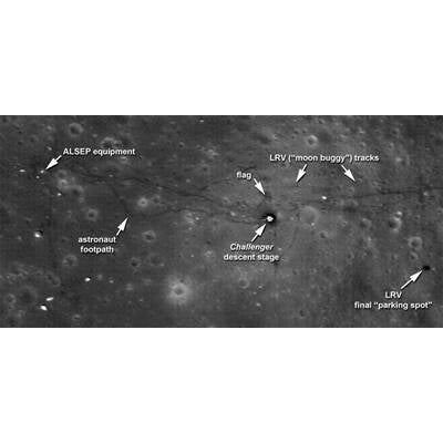 Neue scharfe Fotos beweisen Mondlandung