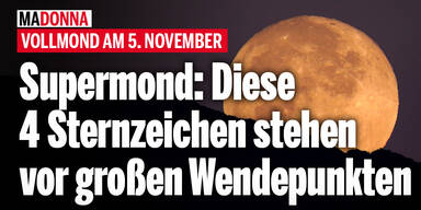 Vollmond am 5. November: Diese 4 Sternzeichen stehen vor emotionalen Wendepunkten