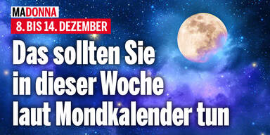 Das sollten Sie in der Woche vom 8. Dezember bis 14. Dezember laut Mondkalender tun