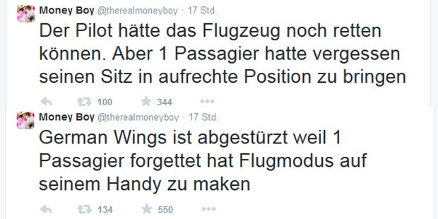 Austro-Rapper macht sich über Absturz lustig
