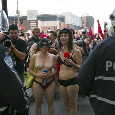 Nackt-Proteste gegen Studiengebühren