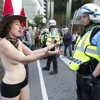 Nackt-Proteste gegen Studiengebühren