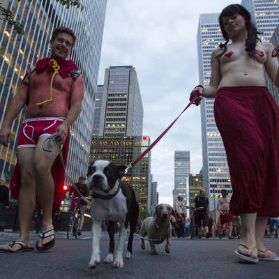 Nackt-Proteste gegen Studiengebühren