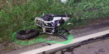Unfall Moped Edelschrott