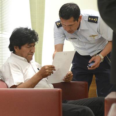 Morales in Wien zur Landung gezwungen