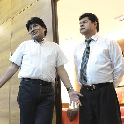 Morales in Wien zur Landung gezwungen