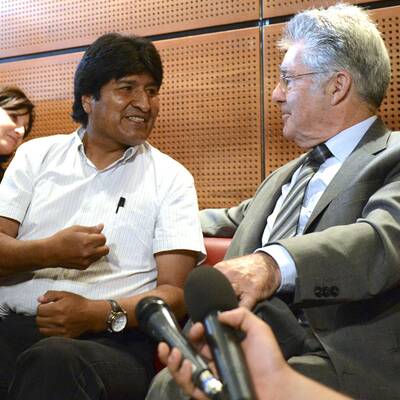 Morales in Wien zur Landung gezwungen