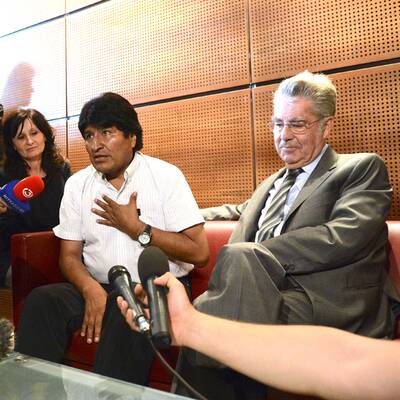 Morales in Wien zur Landung gezwungen