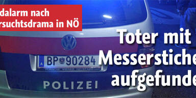 Toter mit 15 Messerstichen gefunden