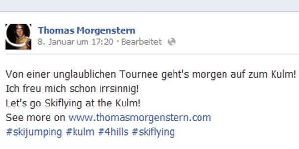 Morgenstern geht es besser