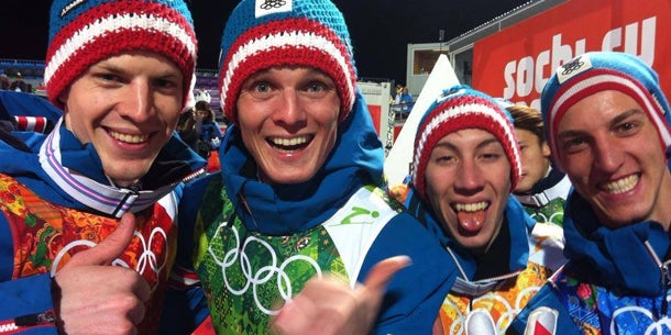 ÖSV Skispringer Sotschi 2014