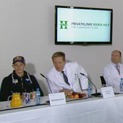 Vor seinem Auftritt absolvierte Morgenstern noch eine letzte Therapieeinheit