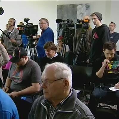 Vor seinem Auftritt absolvierte Morgenstern noch eine letzte Therapieeinheit