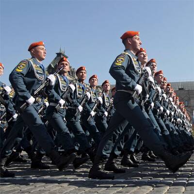 Militärparade in Moskau