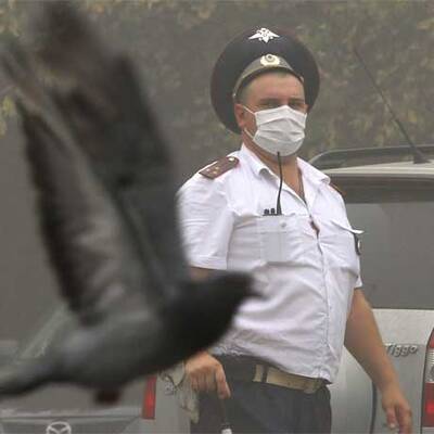 Aschewolke über Moskau