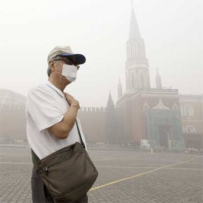 Aschewolke über Moskau