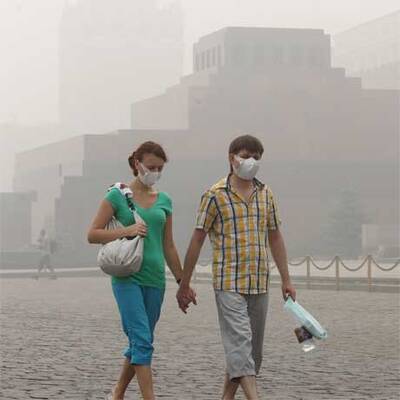 Aschewolke über Moskau