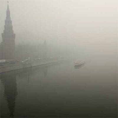 Aschewolke über Moskau