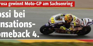 Rossi bei Sensations-Comeback 4.