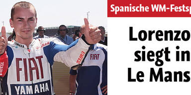 Motorrad: Jorge Lorenzo siegte erneut
