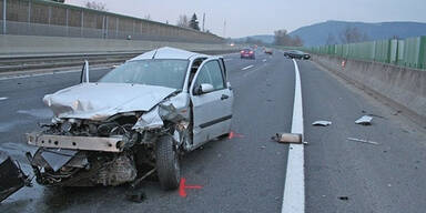Massencrash auf der A22: 6 Verletzte 