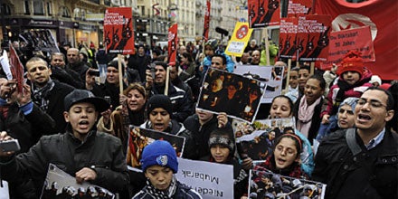 Anti-Mubarak-Demo in Wien