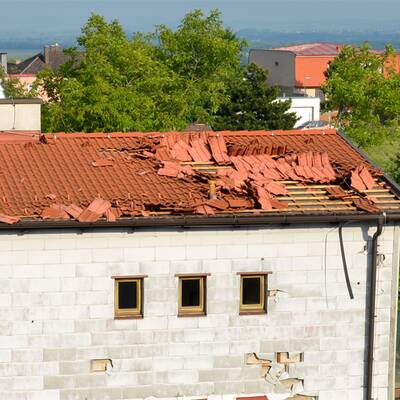 Unwetter-Schäden in Müllendorf (Burgenland)