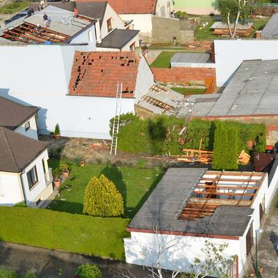 Unwetter-Schäden in Müllendorf (Burgenland)