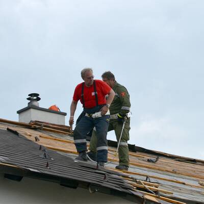 Unwetter-Schäden in Müllendorf (Burgenland)