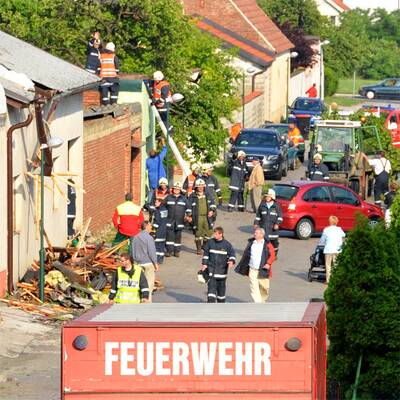 Unwetter-Schäden in Müllendorf (Burgenland)