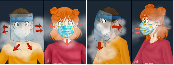 Warum Plastik-Visiere weniger als Masken schützen