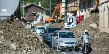 Mure verschüttet Drautal-Straße 