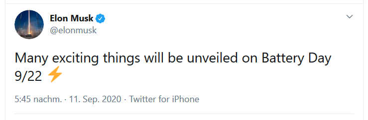Tesla kündigt neuen Wunder-Akku an