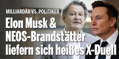 Elon Musk & NEOS-Brandstätter liefern sich heißes X-Duell
