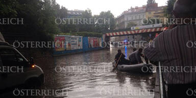 Blitz-Unwetter legte Wien lahm