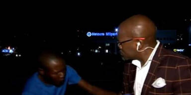 In Live-Sendung: Reporter ausgeraubt