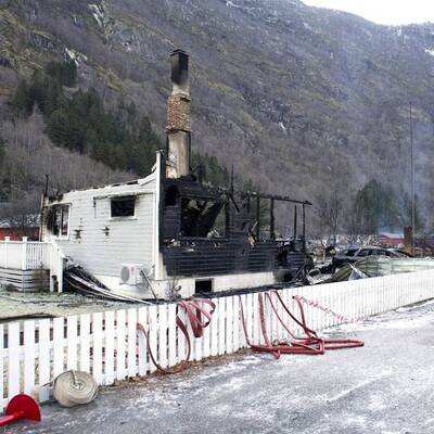 Brand in Laerdalsöyri 