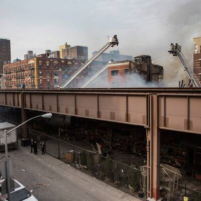 Explosionen in New York - Häuser stürzten ein 