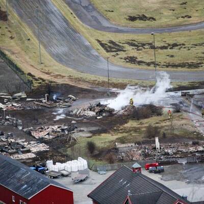 Brand in Laerdalsöyri 