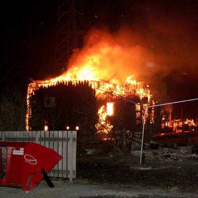 Brand in Laerdalsöyri 
