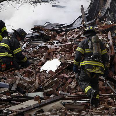 Explosionen in New York - Häuser stürzten ein 