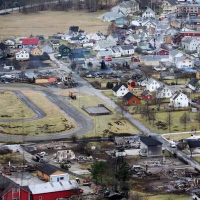 Brand in Laerdalsöyri 